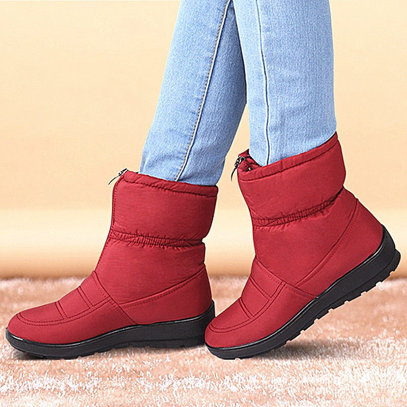 Women Thick Snow Boots - Winter Warm Shoes