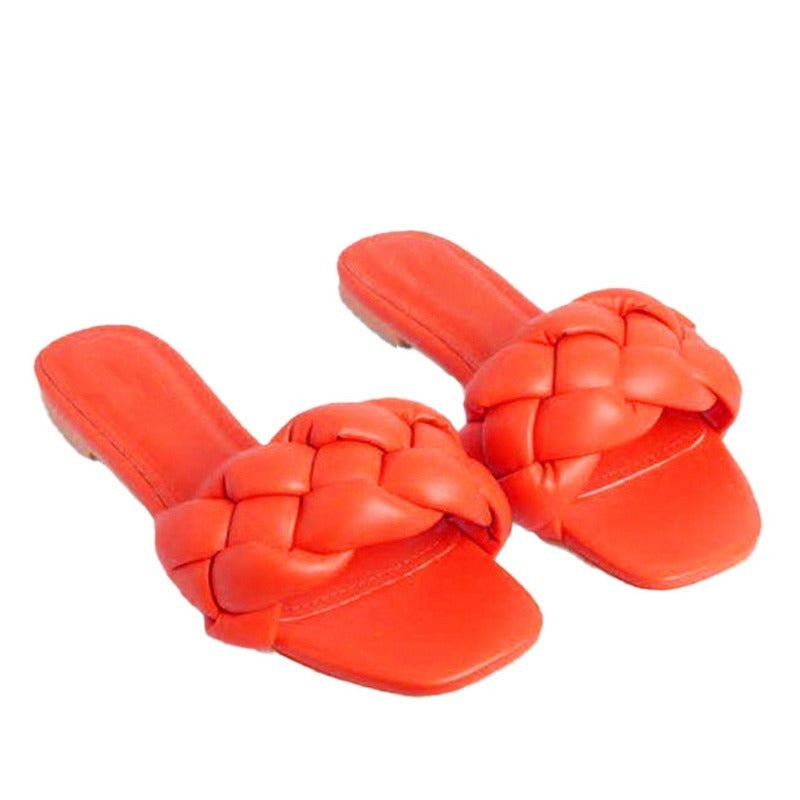 Sponge Woven Slippers Sandals Summer Women's Sandals