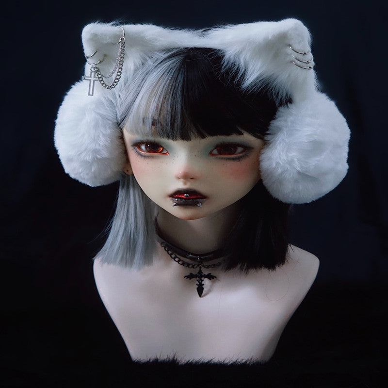 Faux Fur Cat Earmuffs Headband