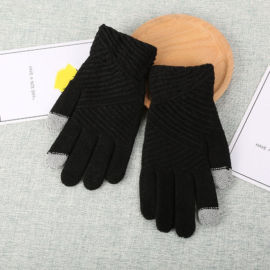 Touch Screen Winter Gloves - Warm Knit Gloves