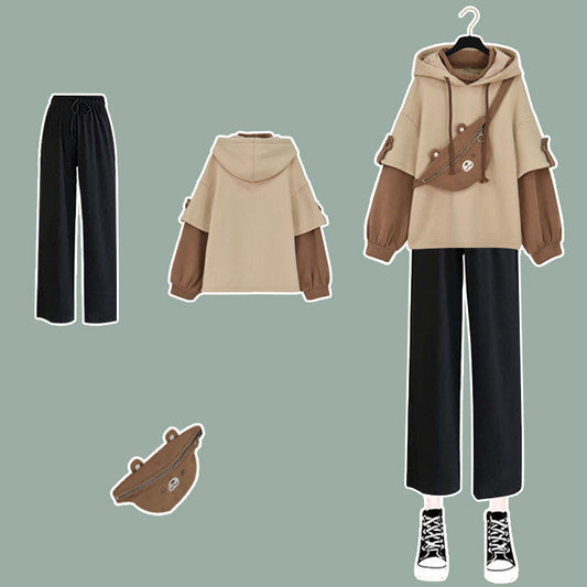 Bear Anime Hoodie - Harajuku Style