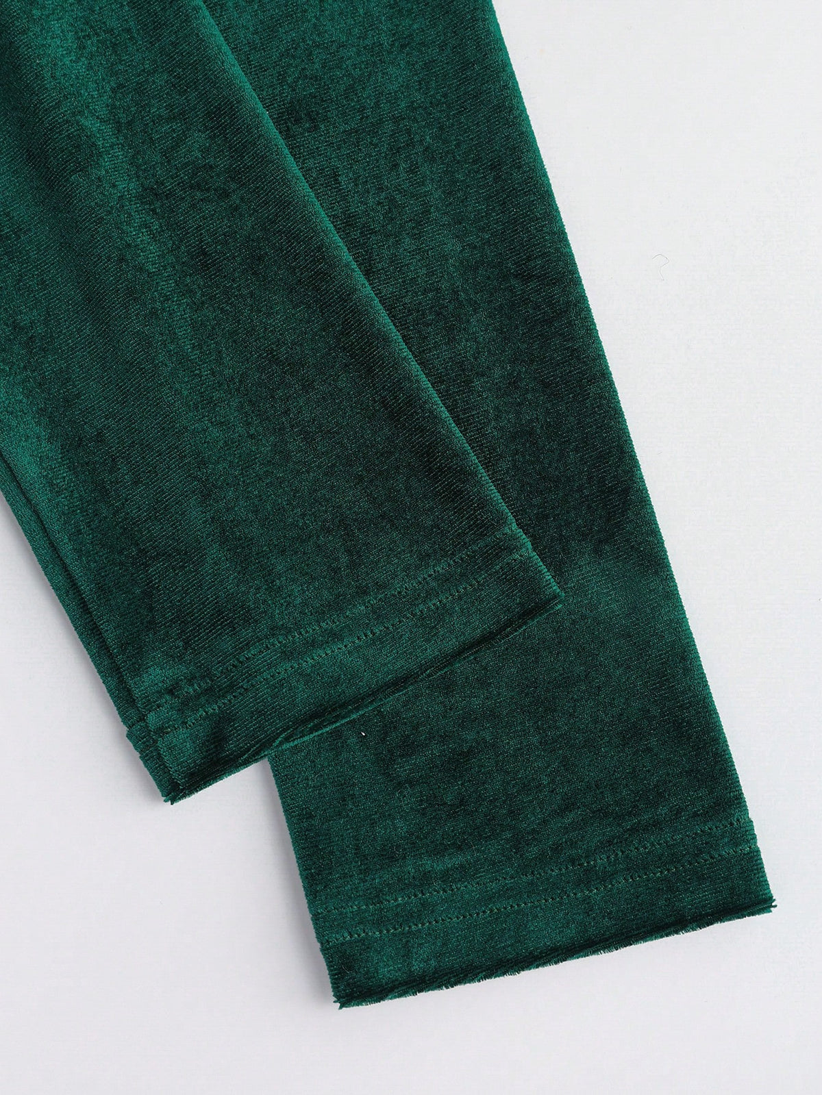 Women's dark green velvet rhinestone midi dress