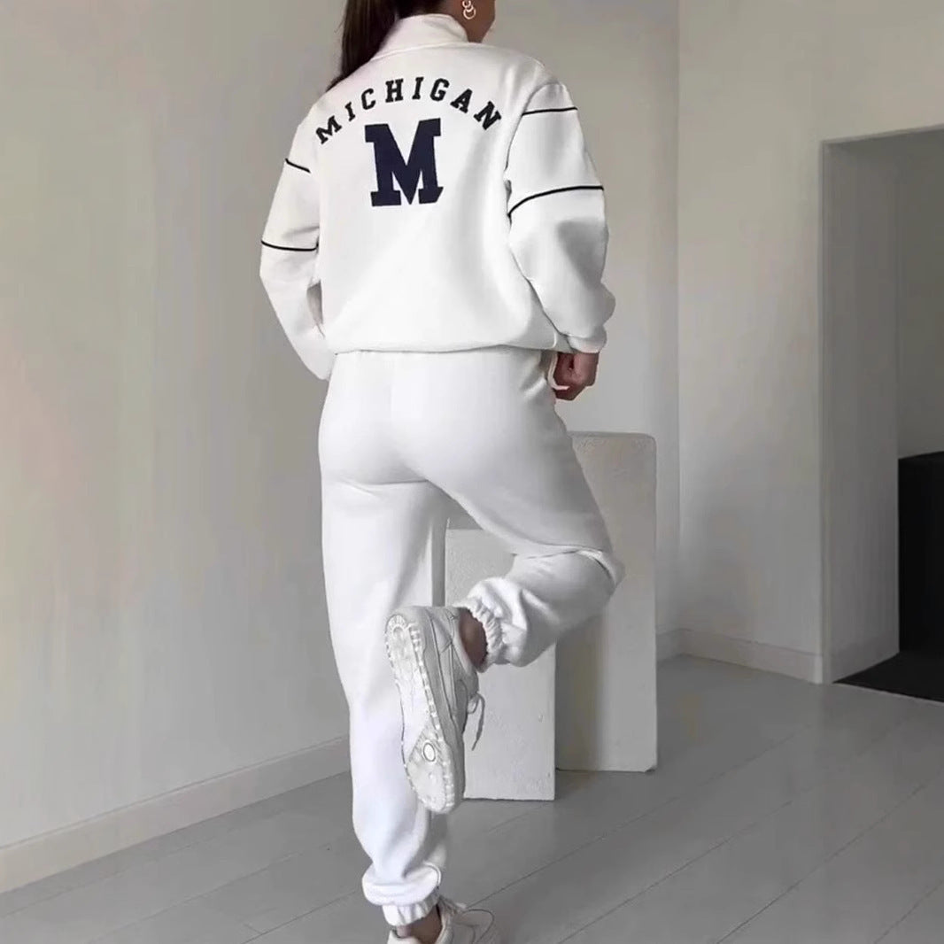 Pullover Sweatsuit Set with Pockets