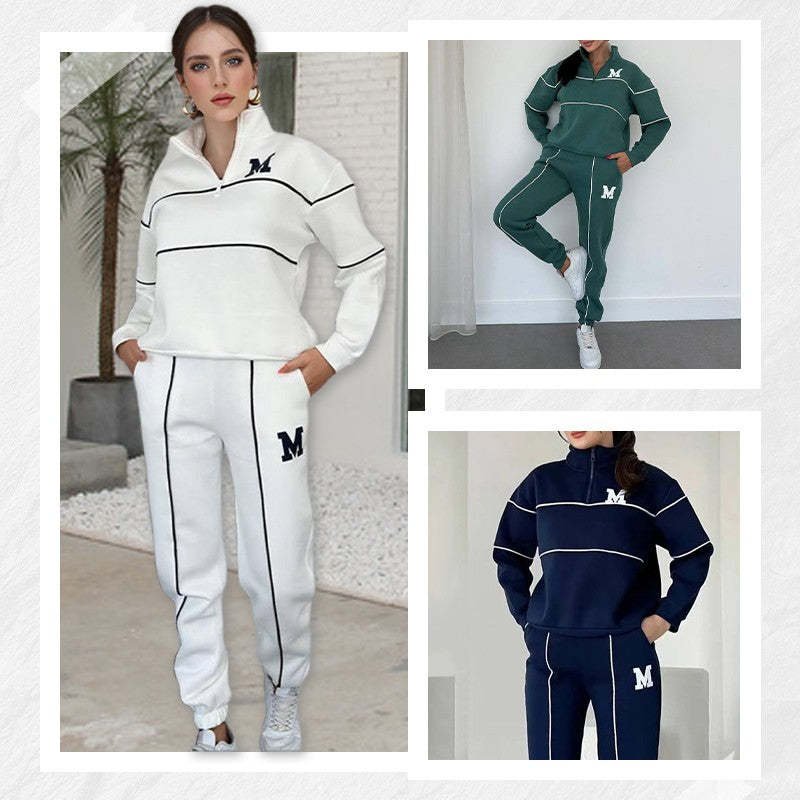 Pullover Sweatsuit Set with Pockets