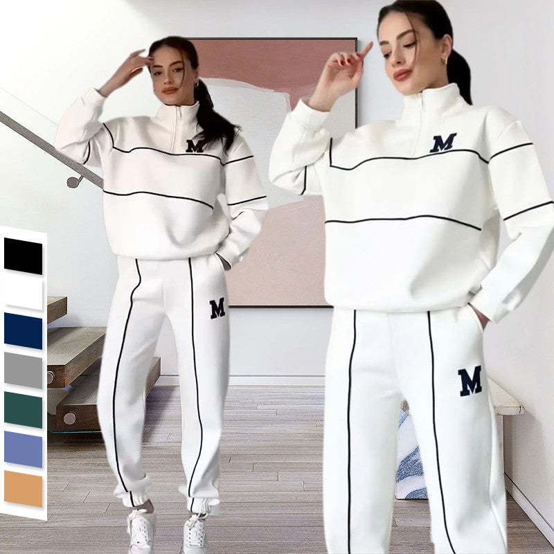 Pullover Sweatsuit Set with Pockets
