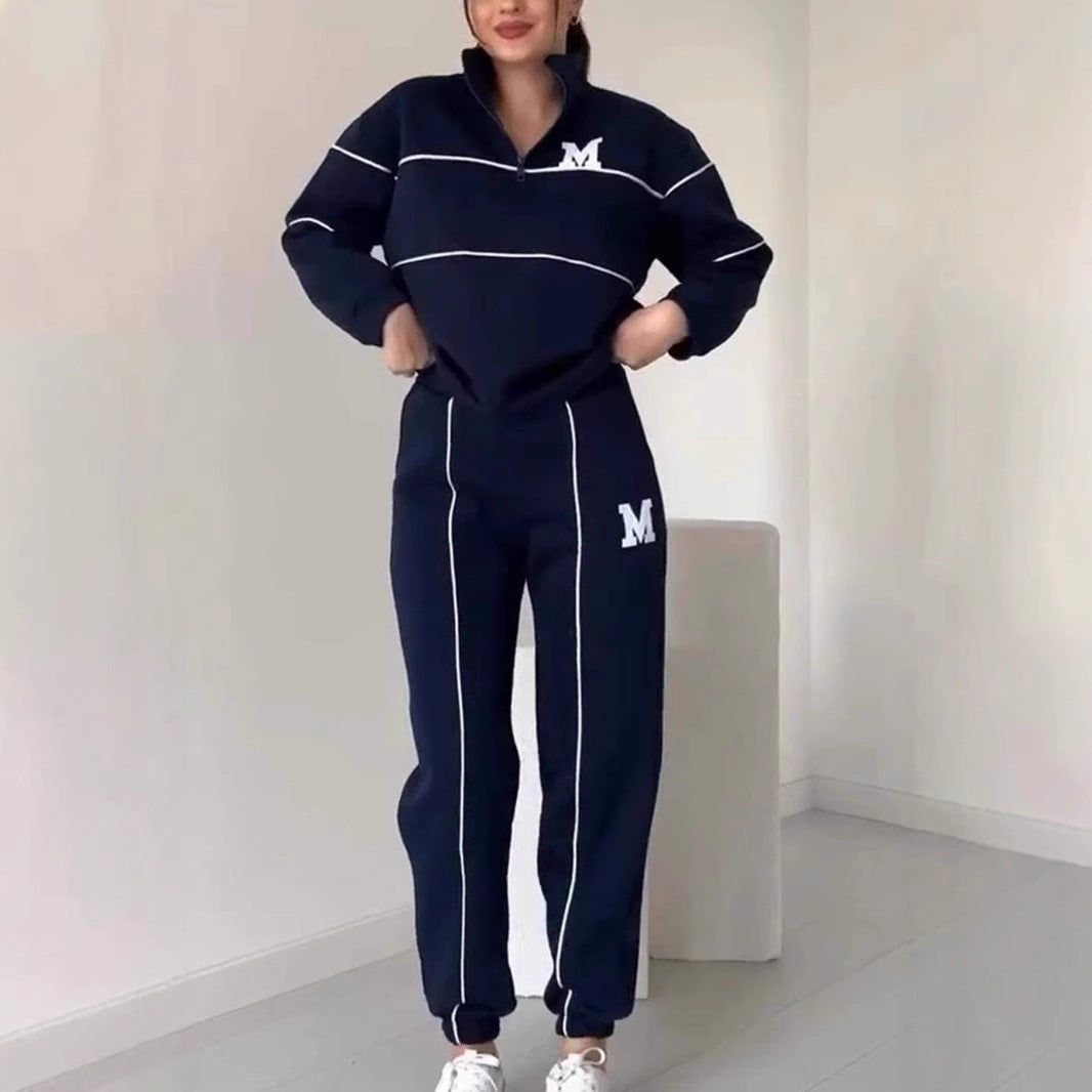 Pullover Sweatsuit Set with Pockets