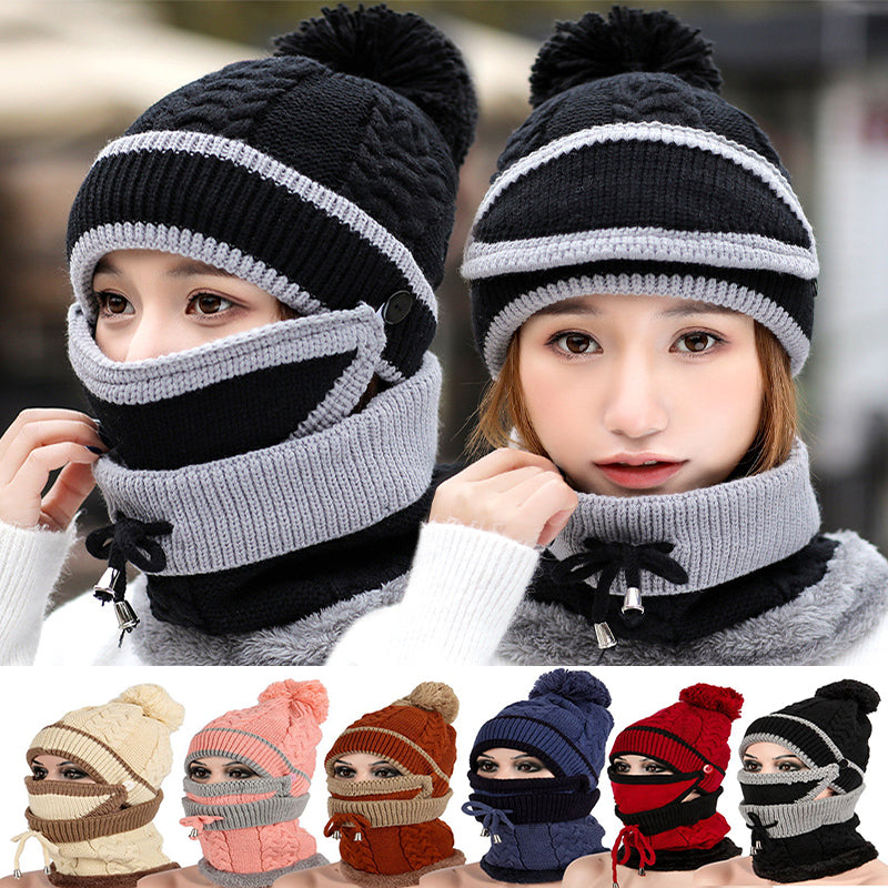 3-Piece Winter Beanie & Scarf Set - Knit Hat Gift Set